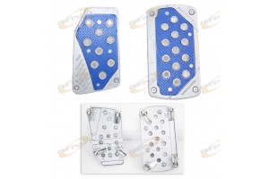 BLUE CAILVER GAS BRAKE RBON SCAR RACING FOOT PEDAL PADS FOOT PEDALS AUTOMATIC